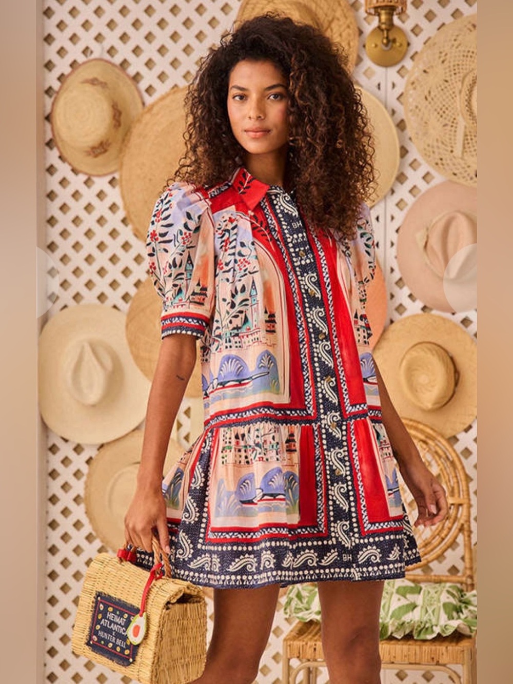 NWT Hunter Bell “Leslie Dress” Coastal Village Size Large